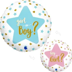 Rund Girl or Boy Folieballong