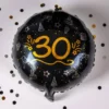 Rund Konfetti Svart/Silver/Guld 100-pack