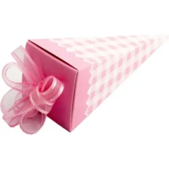 Rutiga Presentaskar Strut Ljusrosa