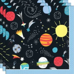 Rymden Servetter Outer Space