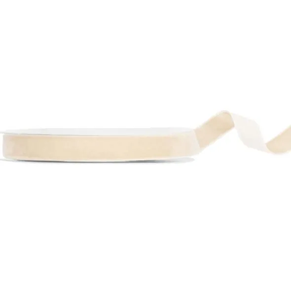 Sammetsband Beige 15 mm