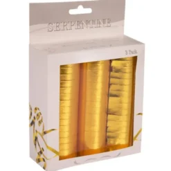 Serpentiner Guld Metallic 3-Pack