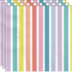 Servetter Stripes Pastell