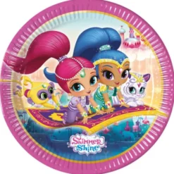 Shimmer och Shine Glitter Friends Papptallrikar