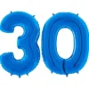 Sifferballong 30 Blå