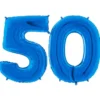 Sifferballong 50 Blå