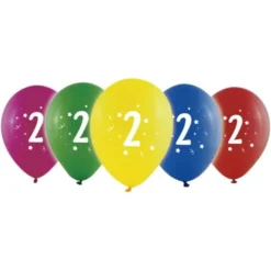 Sifferballonger 2 Färgmix