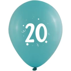 Sifferballonger 20 Färgmix
