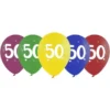 Sifferballonger 50 Färgmix