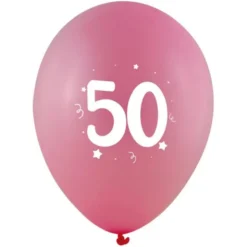 Sifferballonger 50 Färgmix