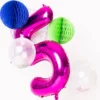 Sifferballong Magenta 86 cm (Siffra 0)