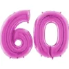 Sifferballong 60 Rosa
