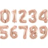 Sifferballong Roséguld 86 cm (Siffra 0)