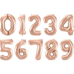 Sifferballong Roséguld 86 cm (Siffra 0)