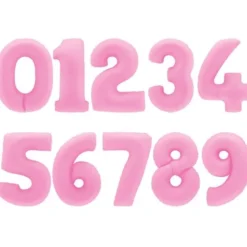 Sifferballong Sakura Pink Matt 90 cm (Siffra 0)
