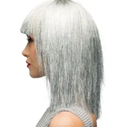 Silver Glitterperuk