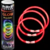 Självlysande Armband Röd (100-pack Röda)