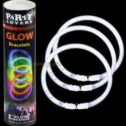 Självlysande Armband Vit (100-pack Vita)