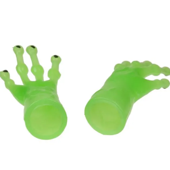 Självlysande Fingerdocka Alienhand 7 cm
