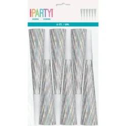 Skimrande Blåshorn Silver