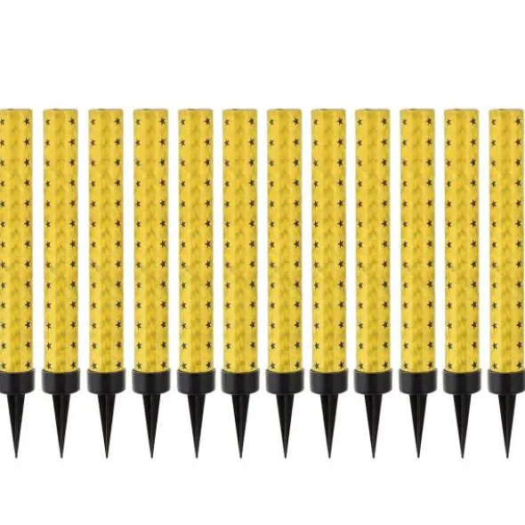 Skimrande Isfacklor Guld 12-pack