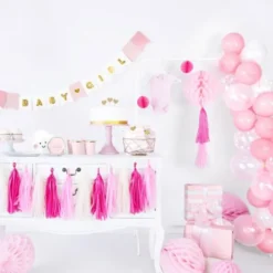Små Pastell Baby Rosa Latexballonger 100-pack