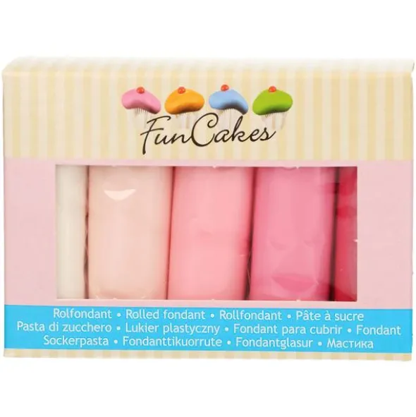 Sockerpasta Rosa Färger 5-pack