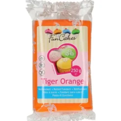 Sockerpasta Tiger Orange 250 g