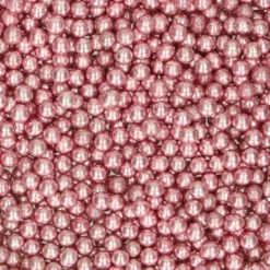 Sockerpärlor Metallic Rosa