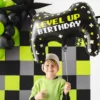 Spelkontroll Folieballong Level Up Birthday