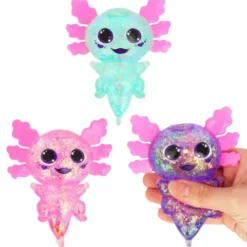 Squeeze Glittrig Axolotl Leksak 12 cm