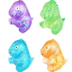 Squeeze Glittrig Dinosaurie Leksak 7 cm
