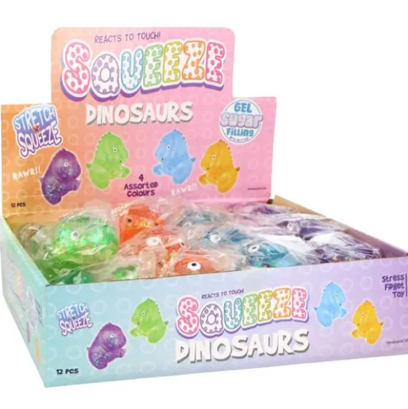 Squeeze Glittrig Dinosaurie Leksak 7 cm