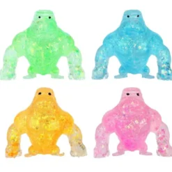 Squeeze Glittrig Gorilla Leksak 8 cm