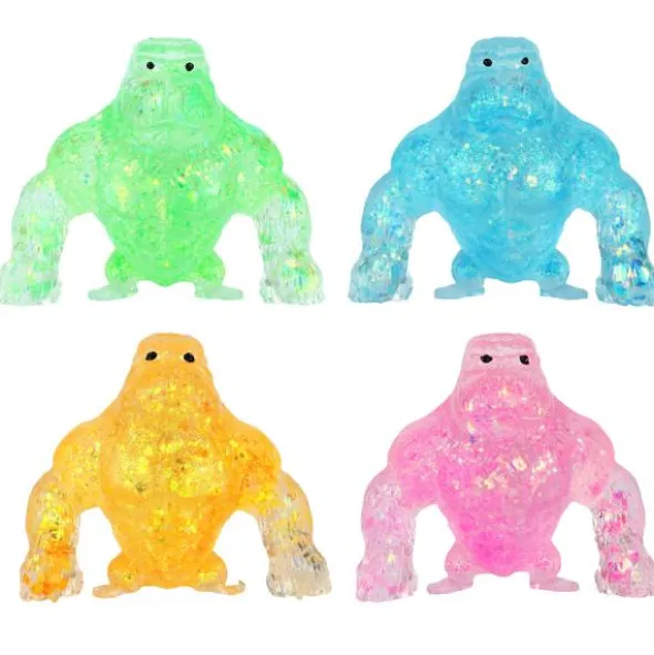 Squeeze Glittrig Gorilla Leksak 8 cm