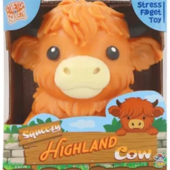 Squeeze Highland Ko Leksak Brun 13 cm