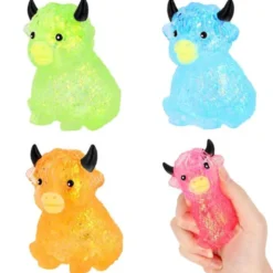 Squeeze Highland Ko Leksak Glitter 9 cm