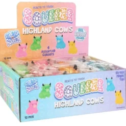 Squeeze Highland Ko Leksak Glitter 9 cm