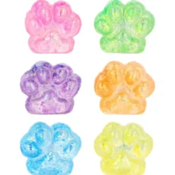 Squeeze Kattass Glittrig Leksak 6 cm