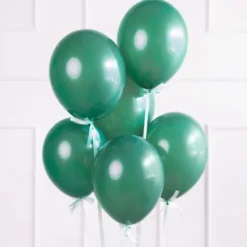Starka Ballonger Flaskgrön Pastell 30 cm (10-pack)