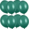 Starka Ballonger Flaskgrön Pastell 12 cm 100-pack