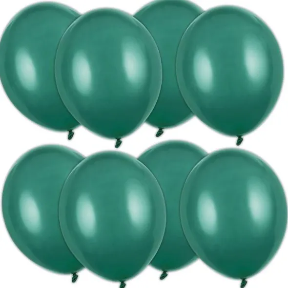 Starka Ballonger Flaskgrön Pastell 12 cm 100-pack