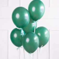 Starka Ballonger Flaskgrön Pastell 12 cm 100-pack