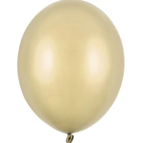 Starka Ballonger Metallic Ljusguld 30 cm 100-pack