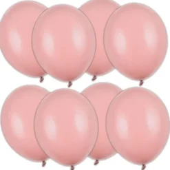 Starka Ballonger Mörk Dammrosa Pastell 12 cm 100-pack
