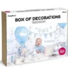 1st Birthday Blå och Silver Kalaspaket