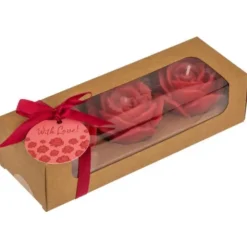 Stearinljus Röda Rosor 3-pack