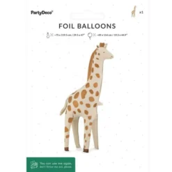 Stående Folieballong Giraff 49 x 114 cm