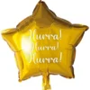 Stjärnballong Hurra Guld
