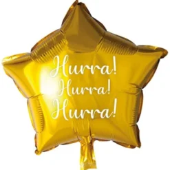 Stjärnballong Hurra Guld